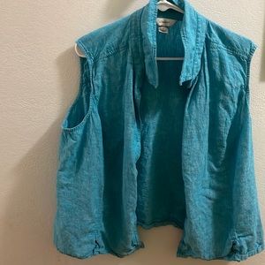 Blue cj banks 2X short sleeved button down